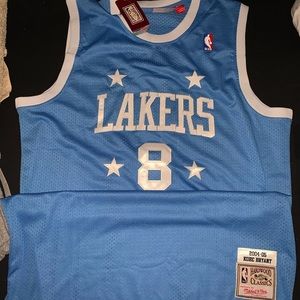 Los Angeles Lakers Kobe Bryant Mitchell & Ness Light Blue 2004-2005 #8 Jersey